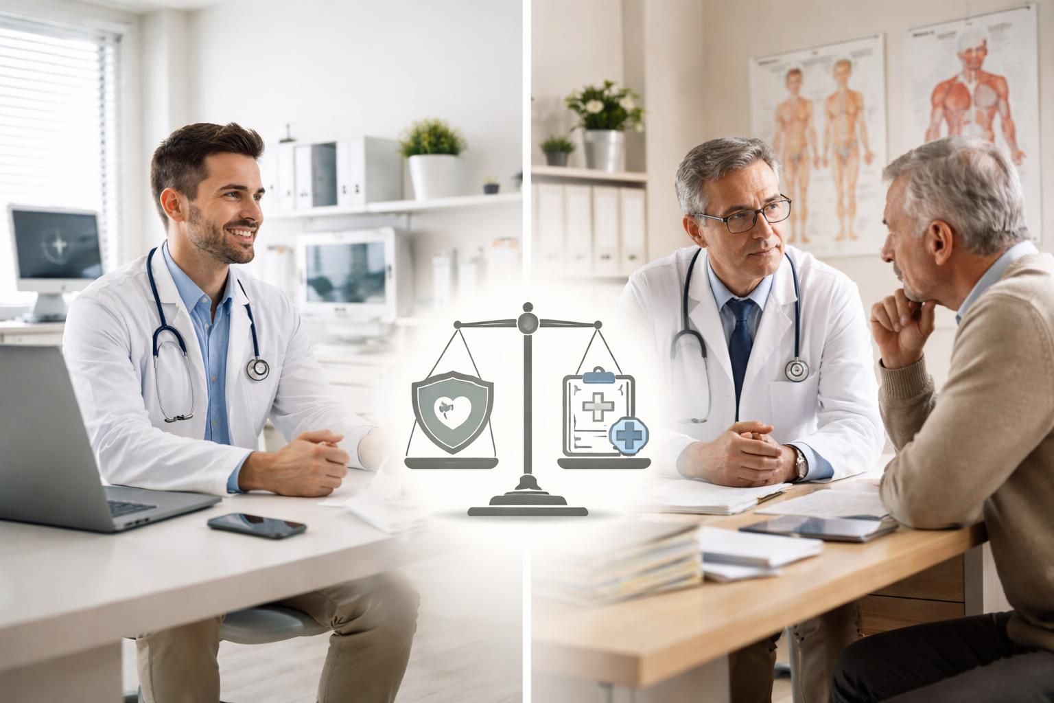 Comparatif mutuelle santé : secteur 2 vs secteur 1